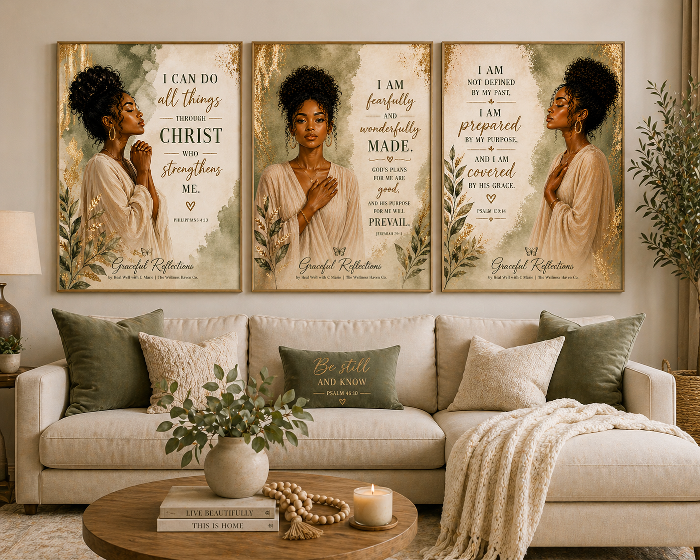 Graceful Reflections Wall Art Set