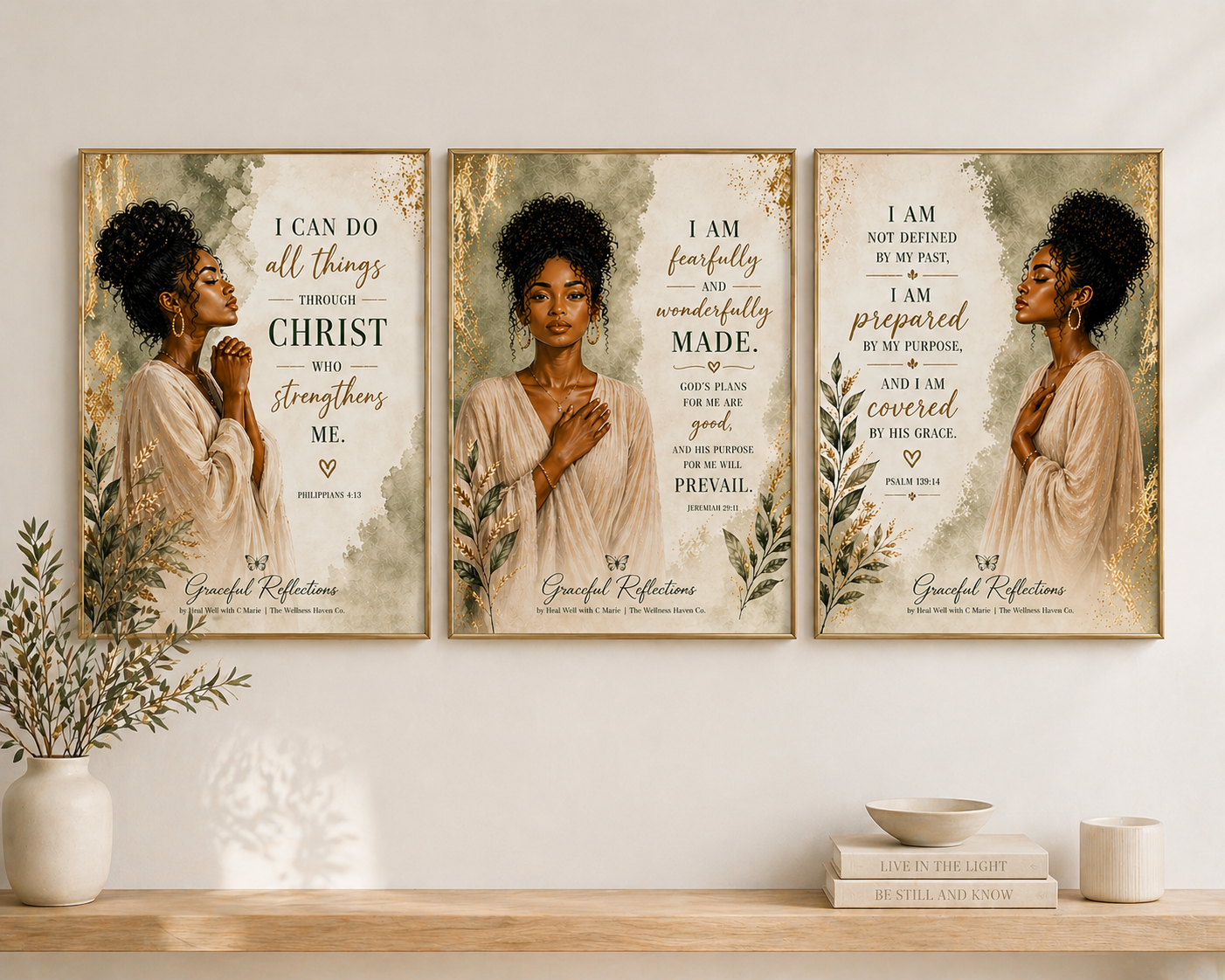 Graceful Reflections Wall Art Set