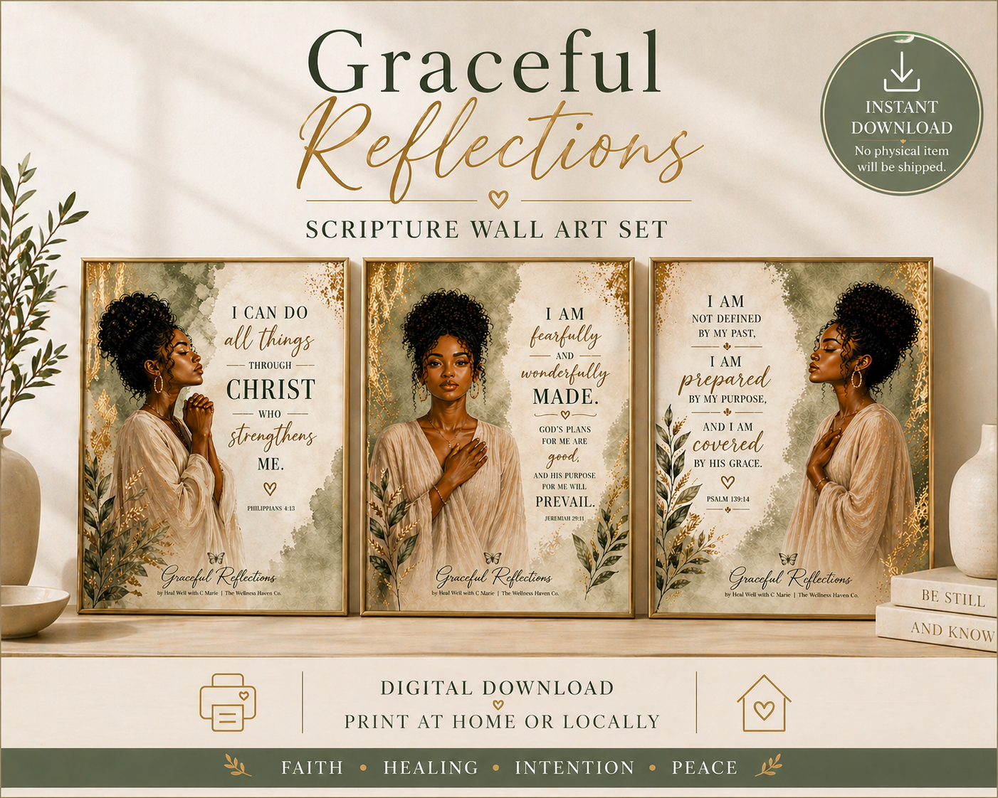 Graceful Reflections Wall Art Set